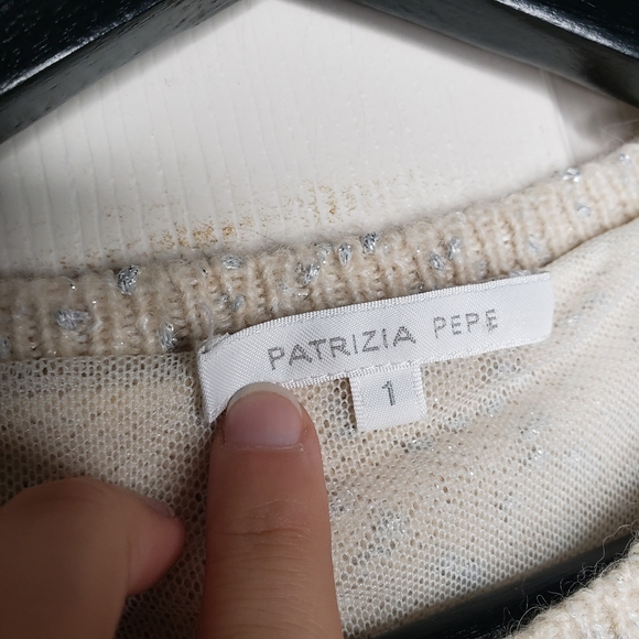 Patrizia Pepe embellished shoulder sweater M - Picture 5 of 7